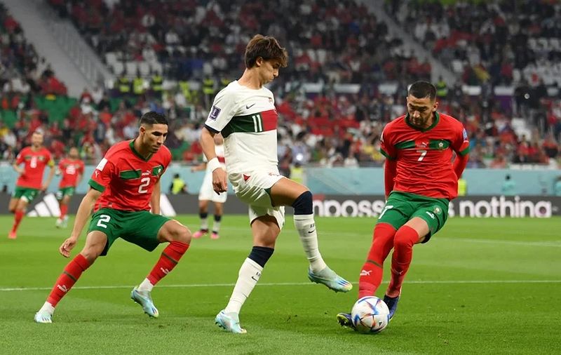 Bồ Đào Nha khởi đầu áp đảo trước Maroc trong trận tứ kết World Cup 2022.