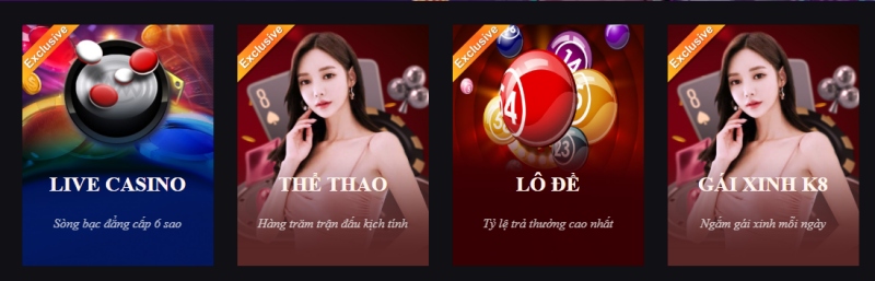 Nhà cái online K8: Đỉnh cao giải trí