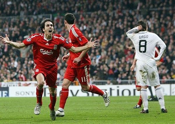 Real Madrid thua chung cuộc 0-5 trước Liverpool ở vòng 1/8 Champions League mùa 2008/09.