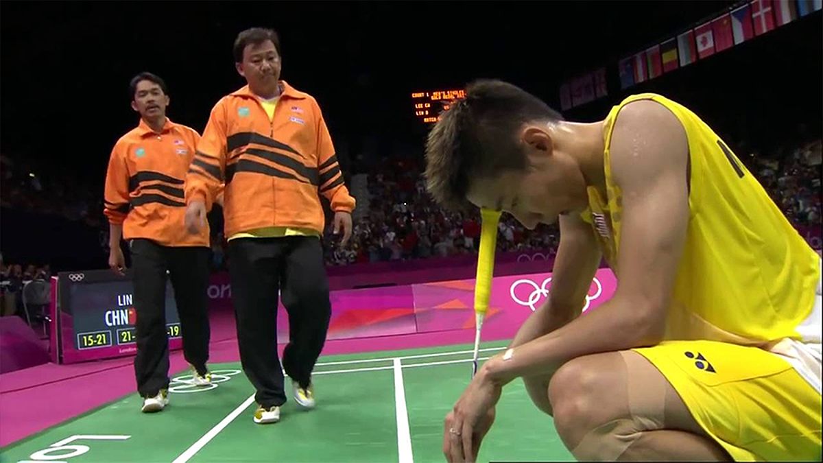 Trận chung kết BWF World Championships 2011 giữa Lin Dan và Lee Chong Wei.