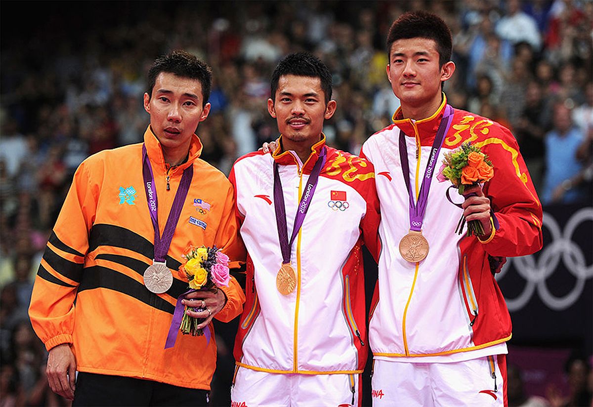 Trận chung kết Olympic London 2012 giữa Lin Dan và Lee Chong Wei.