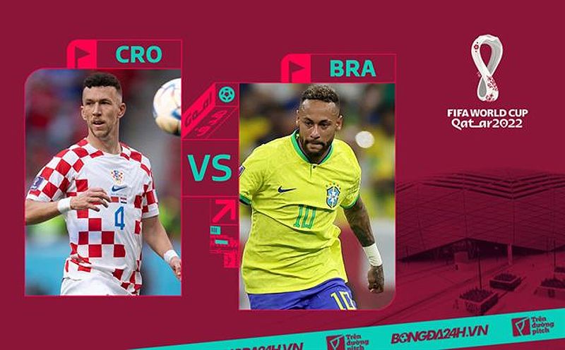 Trận đấu giữa Croatia và Brazil trong khuôn khổ Tứ kết World Cup 2022