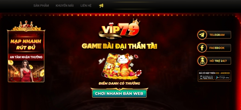 Sòng bài trực tuyến Vip79: Đỉnh cao game online đổi thưởng