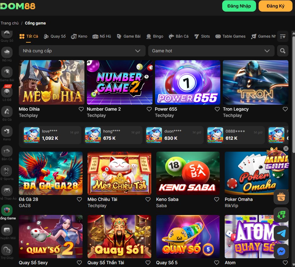 Game slot đổi thưởng